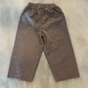 Brown Gingham Pants